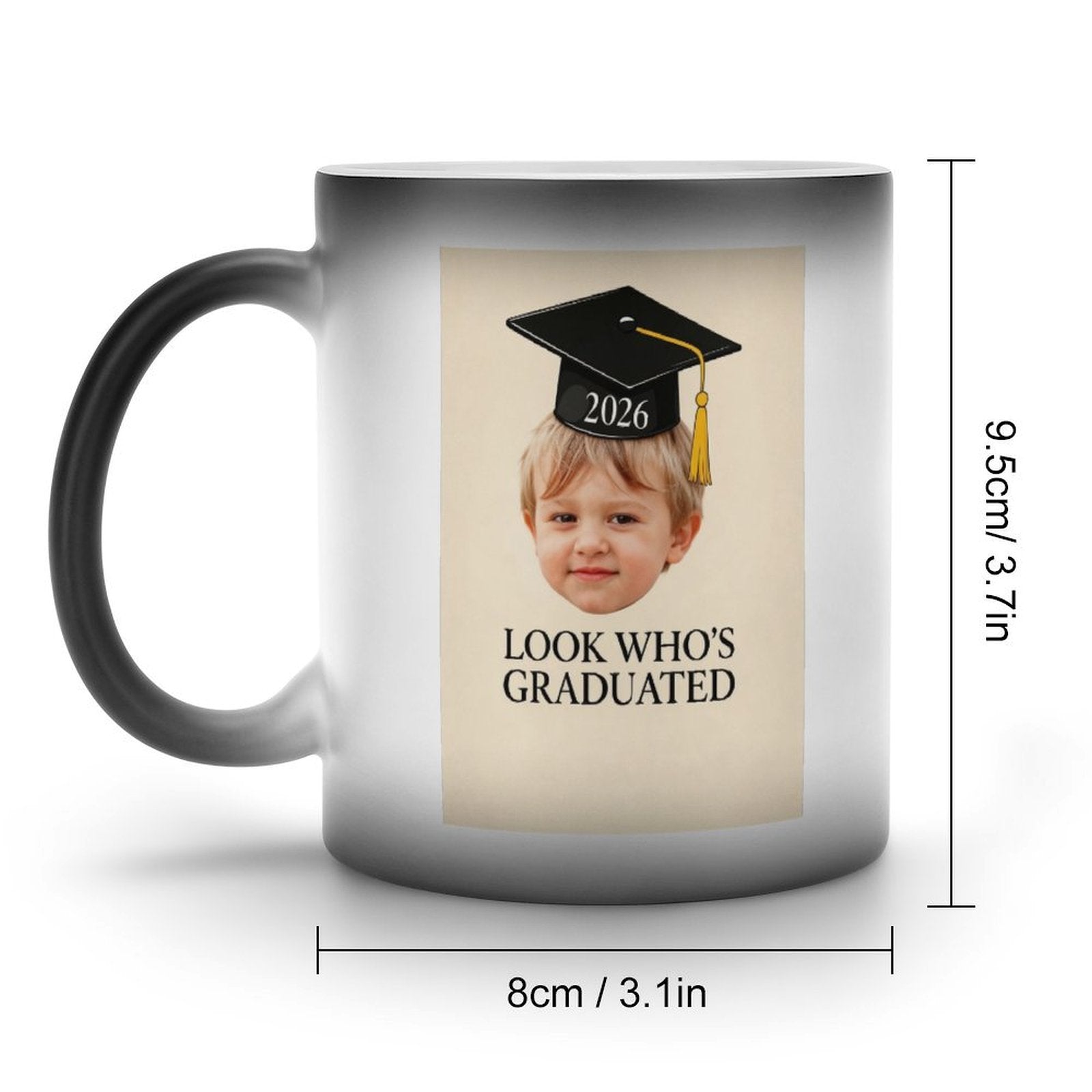 Black Mug (Two-Sided Prints) Graduation Theme