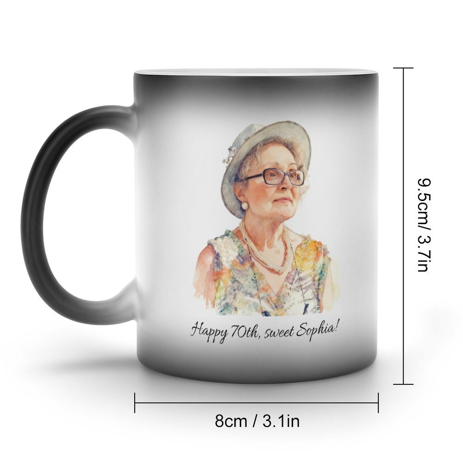 Black Mug (Two-Sided Prints) Personal celebration, souvenir, gift
