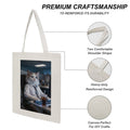 Large Canvas Tote Bag (Double-Sided Print) – 38 × 46 Cm Custom Pet Design Styles – Funny, Artistic, Cartoon, Role-playing
