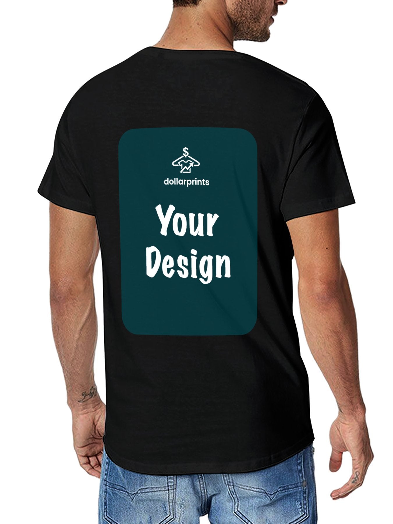Cotton T-Shirt (180g) - Back Print Your Design