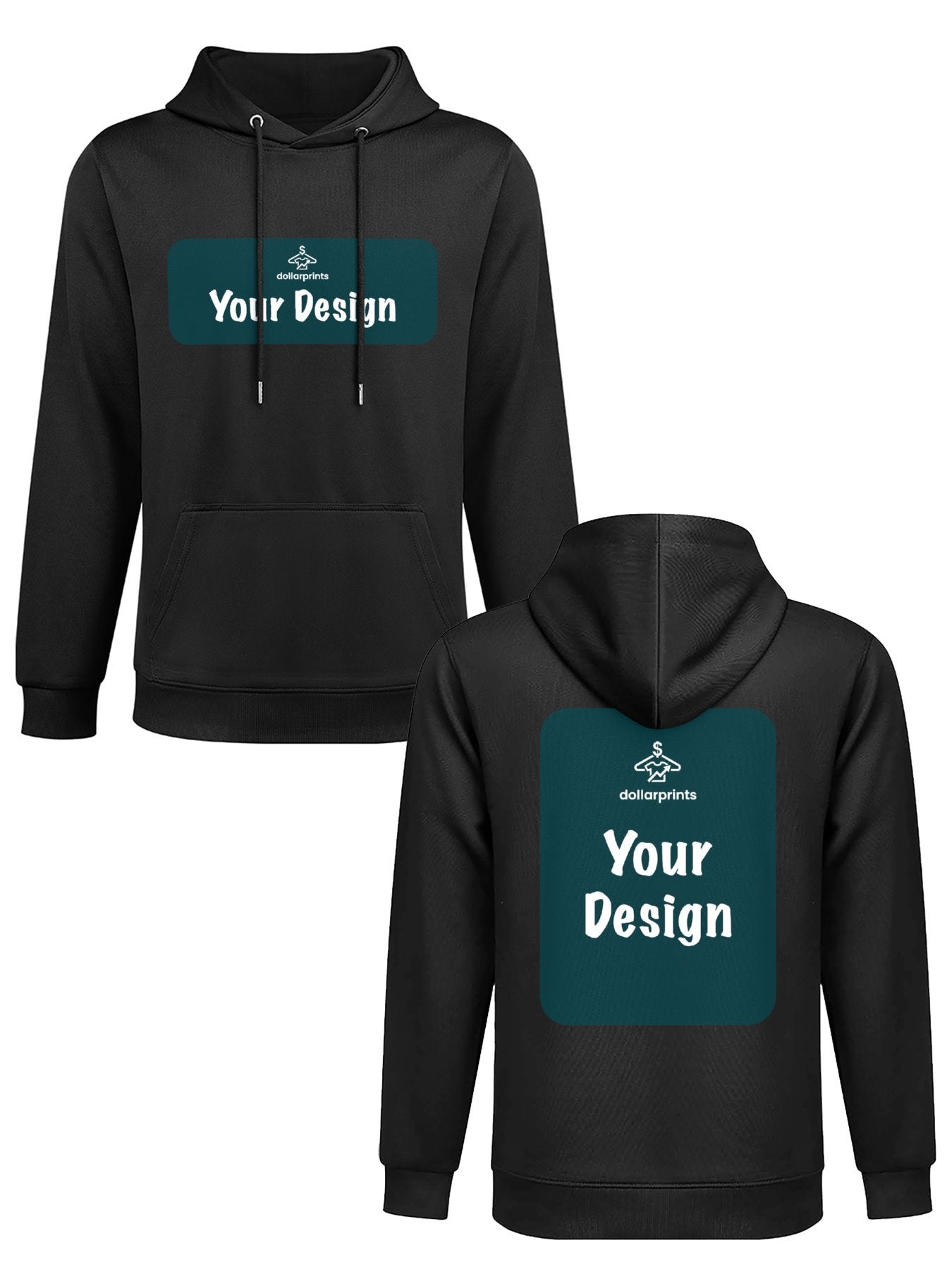 Hoodie (Mid-weight) - Double-Sided Print Your Design