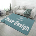 Personalized Flannel Floor Mat - Custom Print Your Design